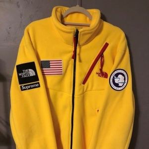 supreme tnf yellow jacket